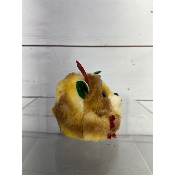 The Ty Puffies Collection Mini Fudge The Christmas Reindeer - Picture 8 of 8